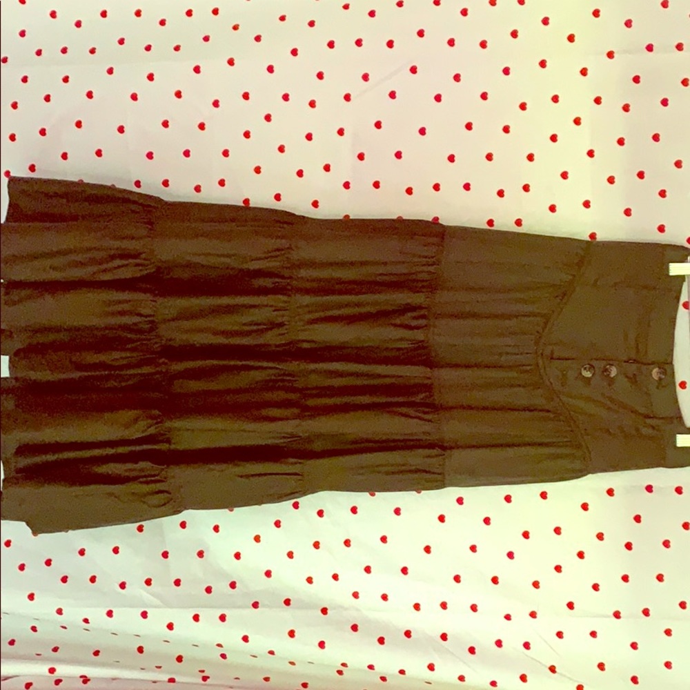 Anthropologie green maxi skirt SIZE: 14